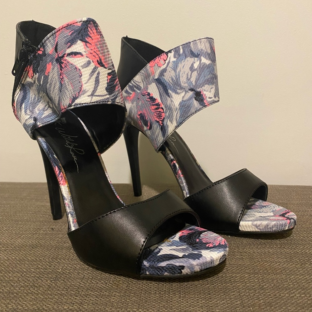 Wild Rose Floral Heels